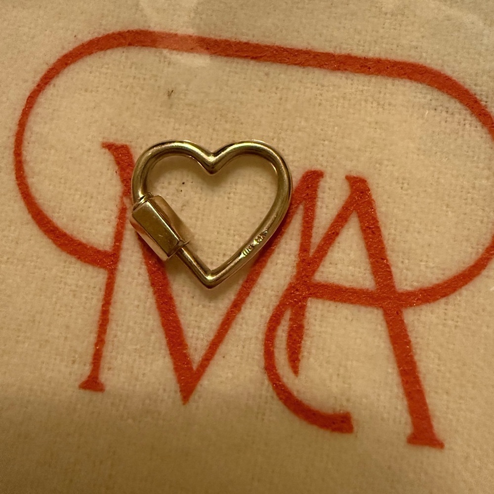 Marla Aaron baby heart lock in yellow gold